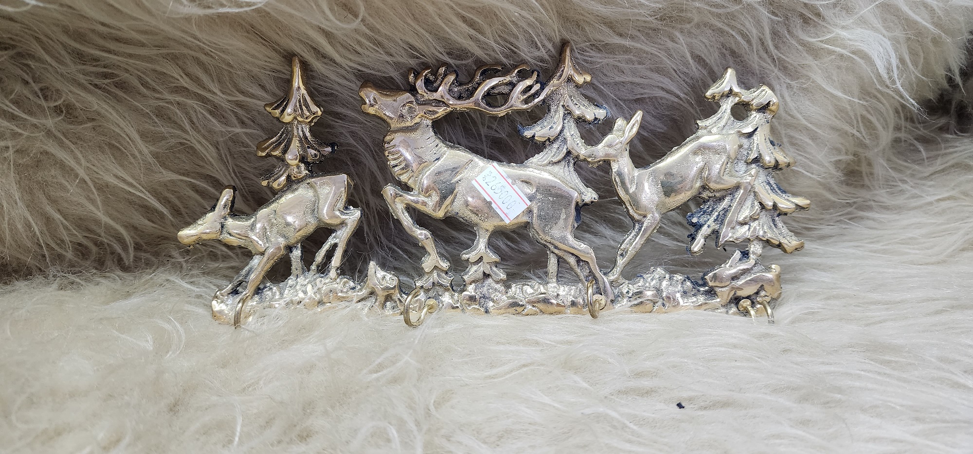 جاكليدي گوزن 3تايي برنزي 